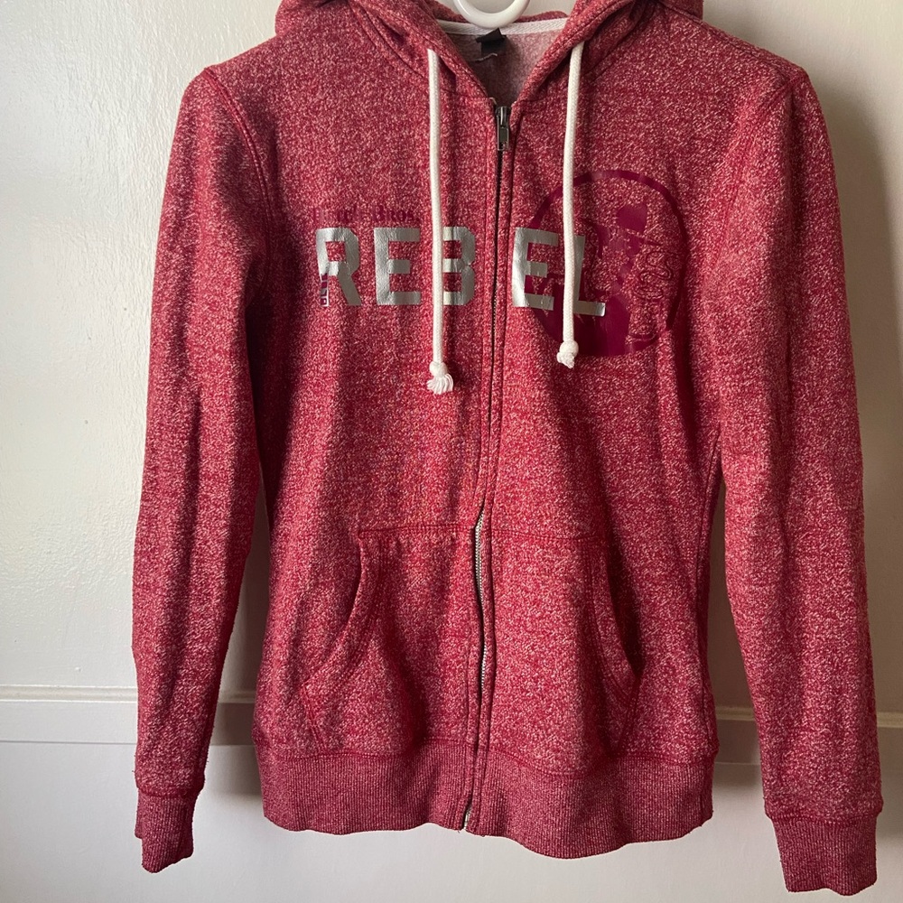 Dutch Bros Red Rebel Zip-Up Hoodie